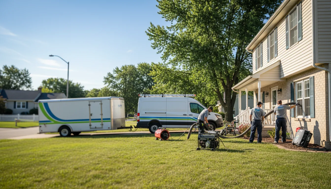 Flooded Basement Restoration And Cleanup With Repair in Salem, IL near me